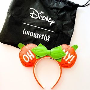 Loungefly Minnie Mouse "Oh My!" Pumpkin Glow Headband